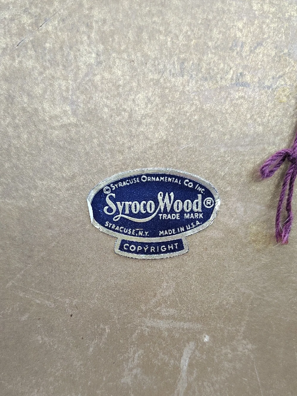 Vintage Syroco American Eagle Convex Mirror 13